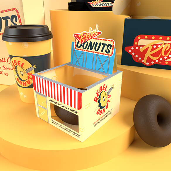 Packaging Concept Art for Donut Packaging